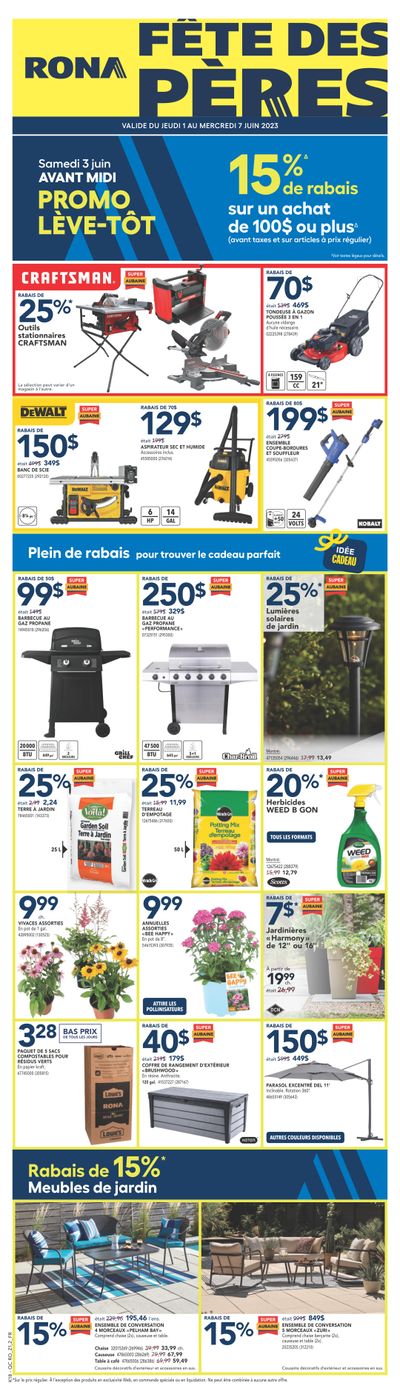 Rona (QC) Flyer June 1 to 7 Rona (QC) Flyer June 1 to 7