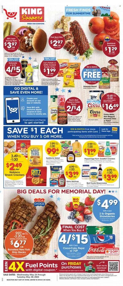 King Soopers (CO) Weekly Ad Flyer Specials May 24 to May 30, 2023