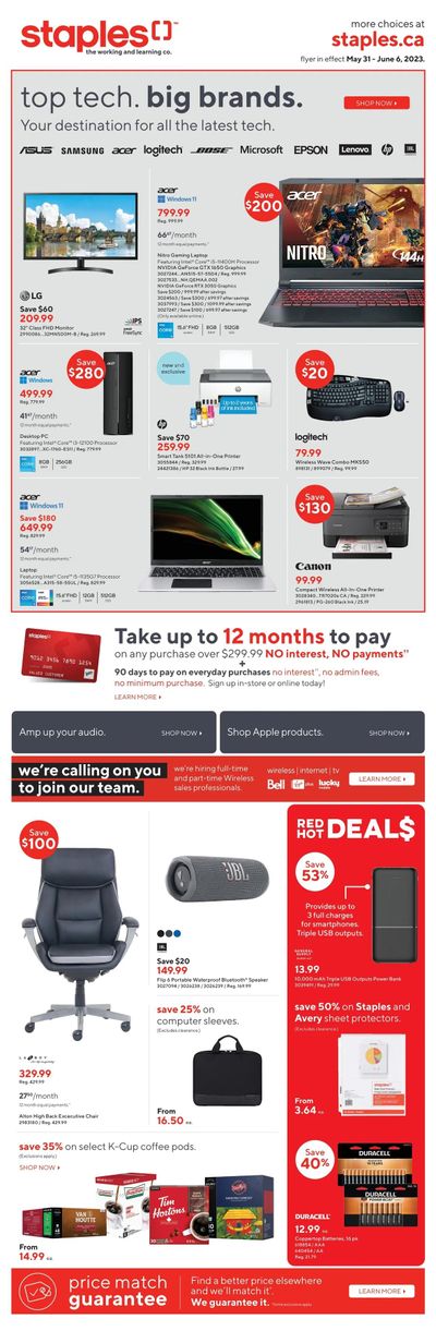 Staples Flyer May 31 to June 6