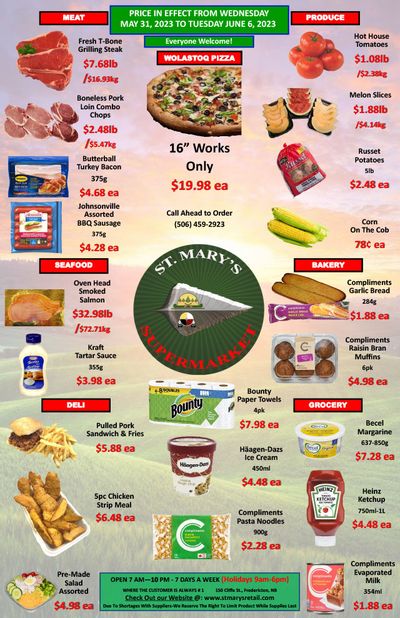 St. Mary's Supermarket Flyer May 31 to June 6