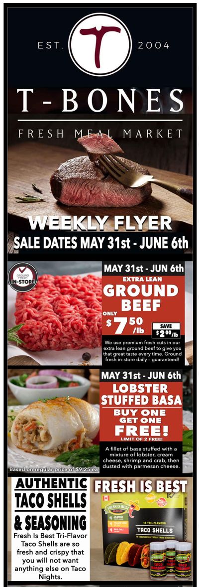 T-Bone's Flyer May 31 to June 6
