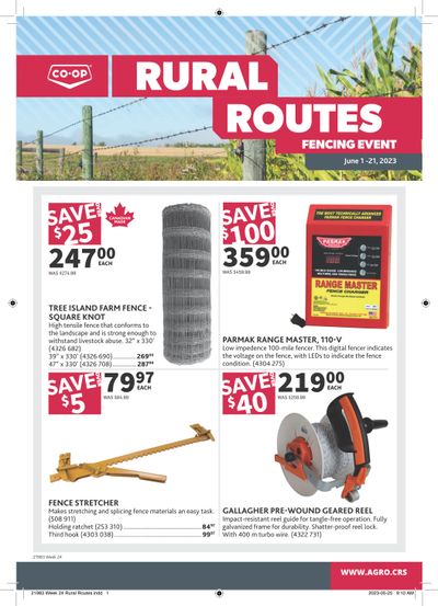 Co-op (West) Rural Routes Flyer June 1 to 21
