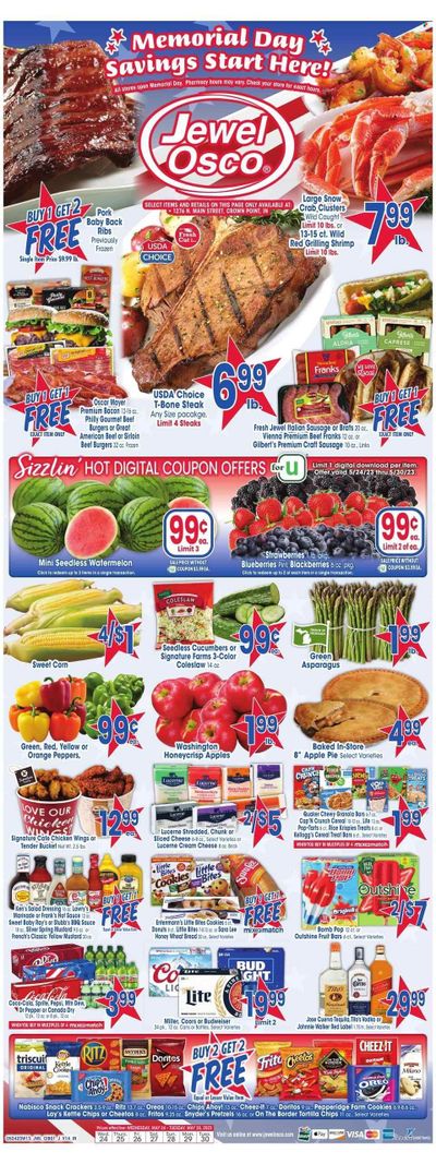 Jewel Osco (IN) Weekly Ad Flyer Specials May 24 to May 30, 2023
