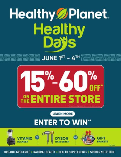 Healthy Planet Healthy Days Flyer June 1 to 4