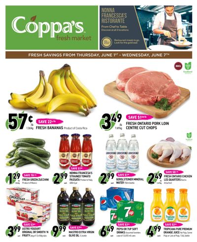 Coppa's Fresh Market Flyer June 1 to 7