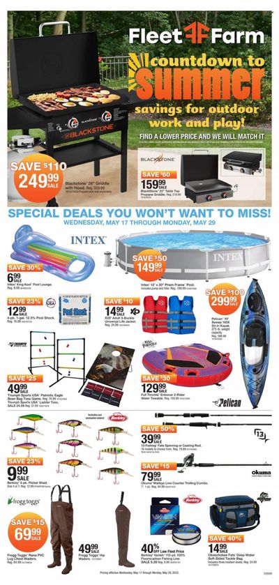 Fleet Farm (IA, MN, ND, WI) Weekly Ad Flyer Specials May 17 to May 29, 2023