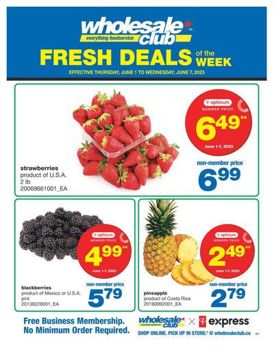Wholesale Club (ON) Fresh Deals of the Week Flyer June 1 to 7