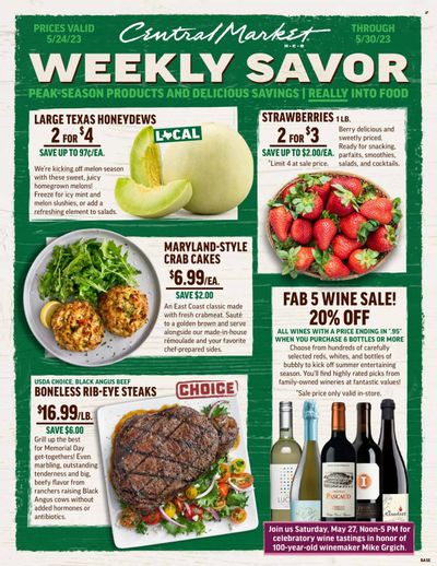 Central Market (TX) Weekly Ad Flyer Specials May 24 to May 30, 2023