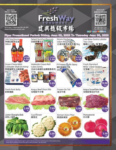 FreshWay Foodmart Flyer June 2 to 8