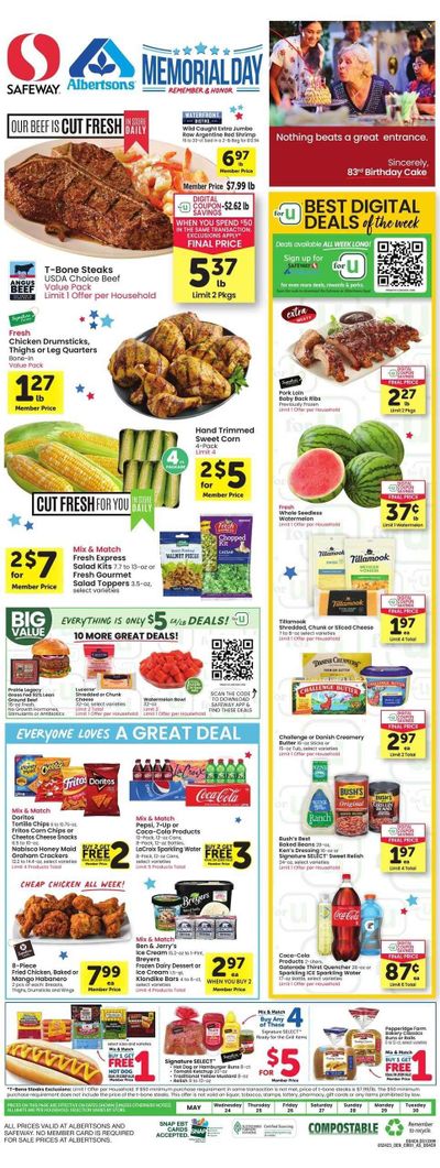 Safeway (CO, WY) Weekly Ad Flyer Specials May 24 to May 30, 2023