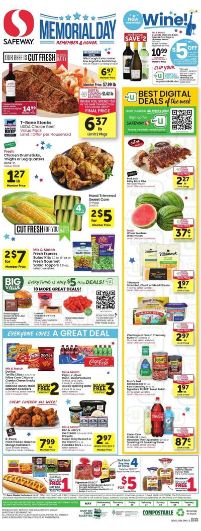 Safeway (CO) Weekly Ad Flyer Specials May 24 to May 30, 2023