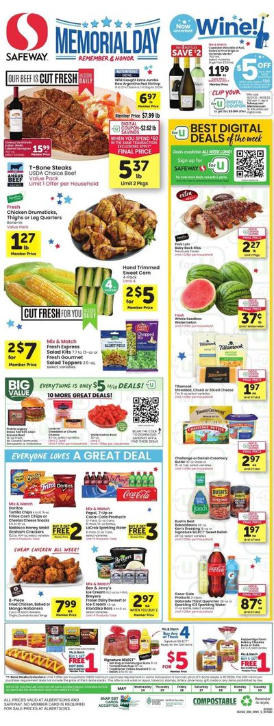 Safeway (CO) Weekly Ad Flyer Specials May 24 to May 30, 2023