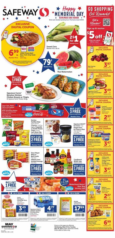 Safeway (HI) Weekly Ad Flyer Specials May 24 to May 30, 2023