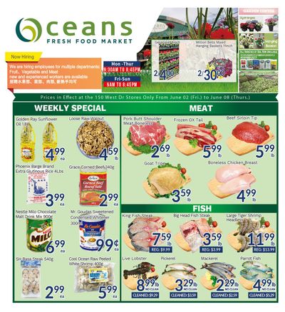Oceans Fresh Food Market (West Dr., Brampton) Flyer June 2 to 8