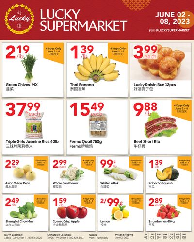 Lucky Supermarket (Edmonton) Flyer June 2 to 8