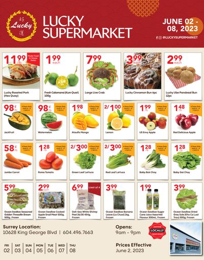 Lucky Supermarket (Surrey) Flyer June 2 to 8