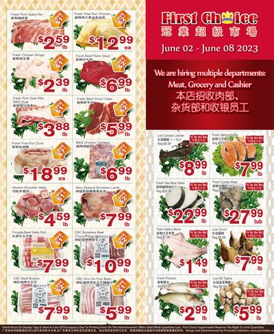 First Choice Supermarket Flyer June 2 to 8