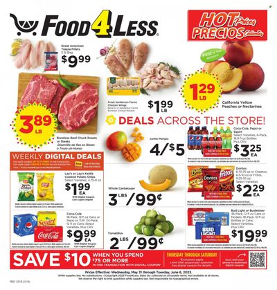 Food 4 Less (CA) Weekly Ad Flyer Specials May 31 to June 6, 2023