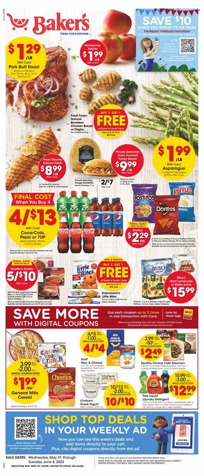Baker's (NE) Weekly Ad Flyer Specials May 31 to June 6, 2023