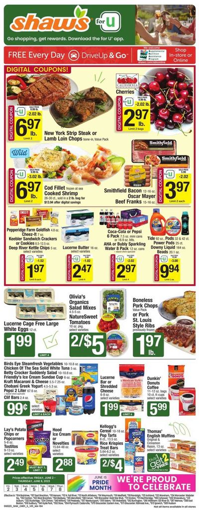 Shaw’s (MA, ME, NH, RI, VT) Weekly Ad Flyer Specials June 2 to June 8, 2023