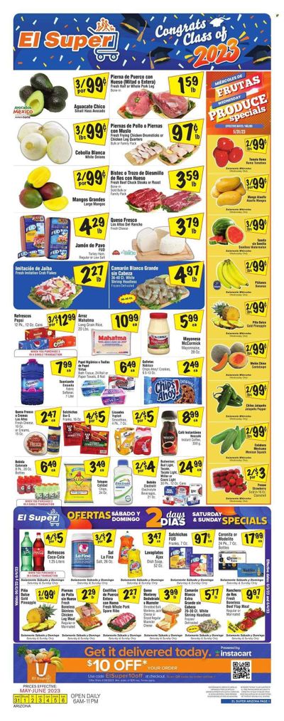 El Super (AZ) Weekly Ad Flyer Specials May 31 to June 6, 2023