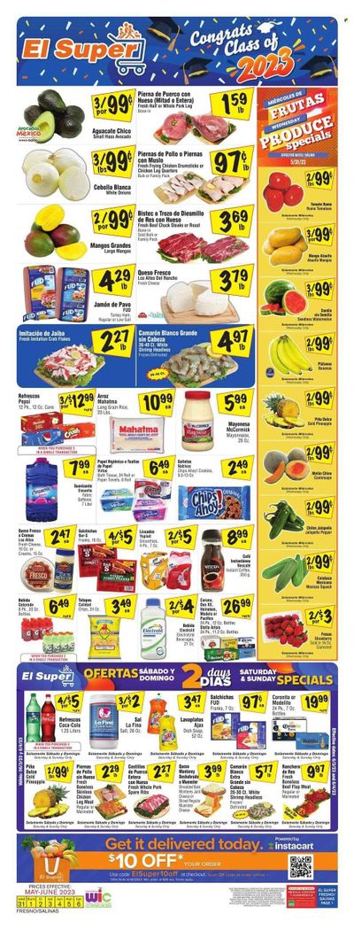 El Super (CA) Weekly Ad Flyer Specials May 31 to June 6, 2023