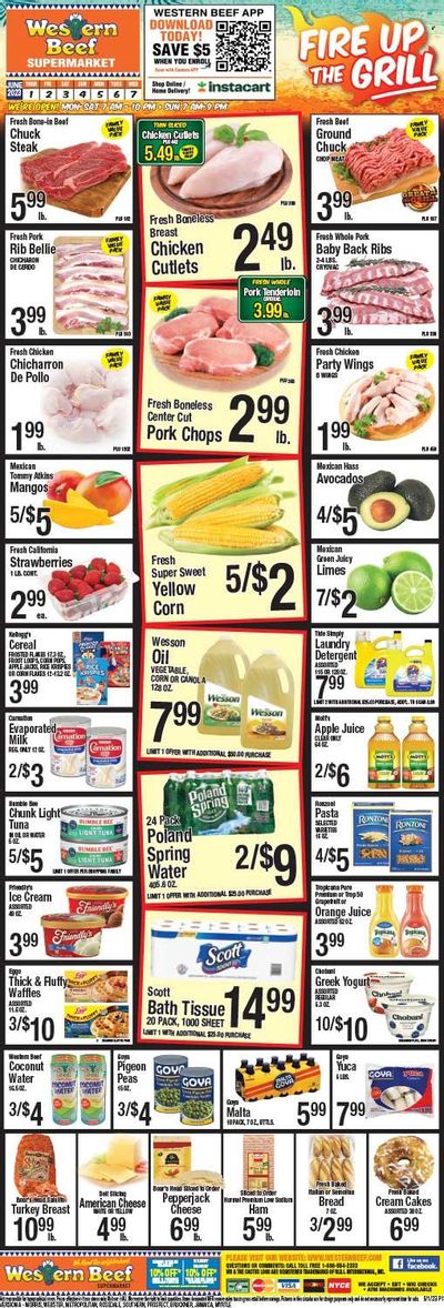 Western Beef (FL, NY) Weekly Ad Flyer Specials June 1 to June 7, 2023
