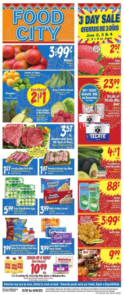 Food City (AZ) Weekly Ad Flyer Specials May 31 to June 6, 2023