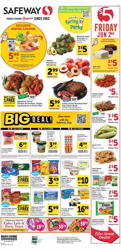 Safeway (HI) Weekly Ad Flyer Specials May 31 to June 6, 2023