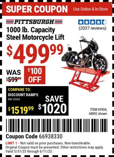 Harbor Freight Weekly Ad Flyer Specials June 2 to June 11, 2023
