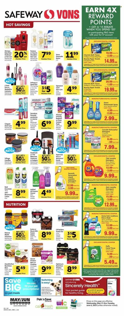 Safeway (CA) Weekly Ad Flyer Specials May 31 to June 6, 2023