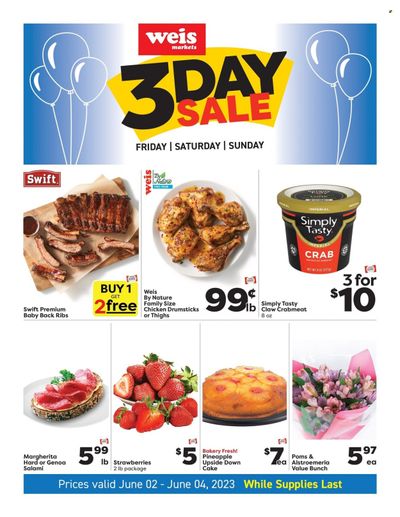 Weis (MD, NY, PA) Weekly Ad Flyer Specials June 2 to June 4, 2023