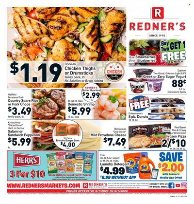 Redner's Markets (DE, MD, PA) Weekly Ad Flyer Specials June 1 to June 7, 2023