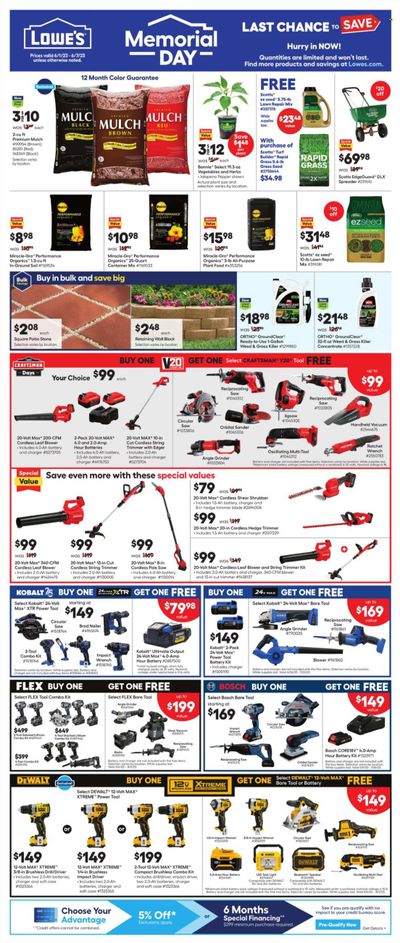 Lowe's Weekly Ad Flyer Specials June 1 to June 7, 2023
