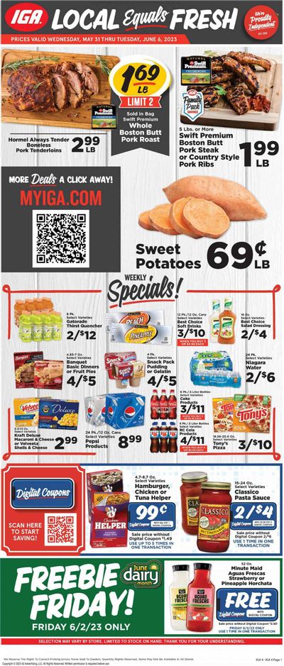 IGA (KY) Weekly Ad Flyer Specials May 31 to June 6, 2023 IGA (KY) Weekly Ad Flyer Specials May 31 to June 6, 2023