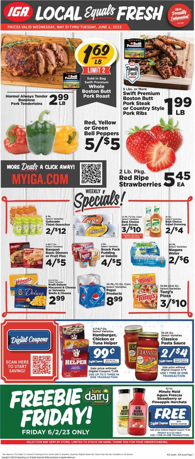 IGA (KY) Weekly Ad Flyer Specials May 31 to June 6, 2023