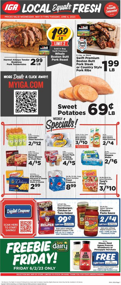 IGA (TN) Weekly Ad Flyer Specials May 31 to June 6, 2023