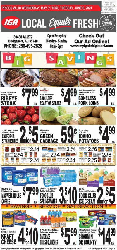 IGA (50) Weekly Ad Flyer Specials May 31 to June 6, 2023