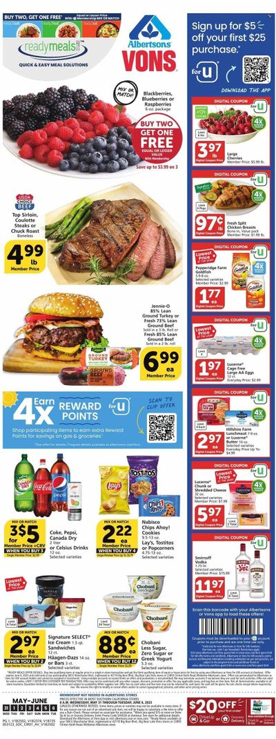 Vons (CA) Weekly Ad Flyer Specials May 31 to June 6, 2023