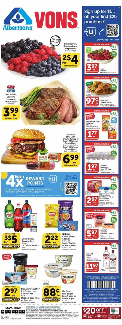 Vons (CA) Weekly Ad Flyer Specials May 31 to June 6, 2023