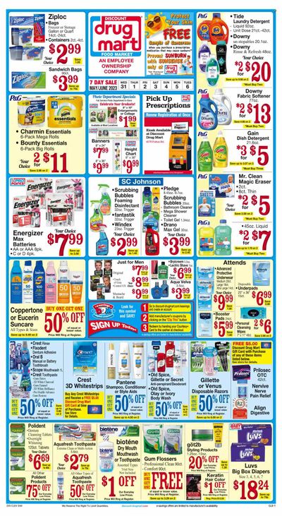 Discount Drug Mart (OH) Weekly Ad Flyer Specials May 31 to June 6, 2023