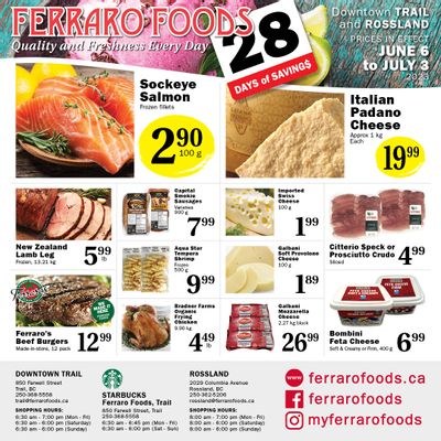 Ferraro Foods Monthly Flyer June 6 to July 3