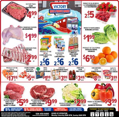 Victory Meat Market Flyer June 6 to 10