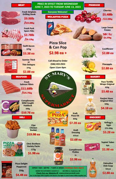 St. Mary's Supermarket Flyer June 7 to 13