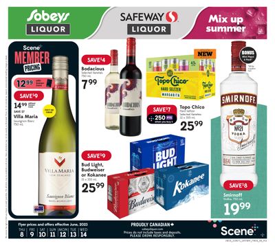Sobeys/Safeway (AB) Liquor Flyer June 8 to 14 Sobeys/Safeway (AB) Liquor Flyer June 8 to 14