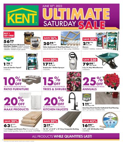 Kent Building Supplies Flyer June 8 to 14