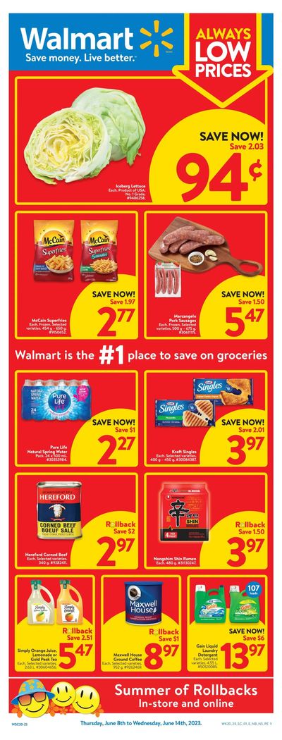 Walmart (Atlantic) Flyer June 8 to 14