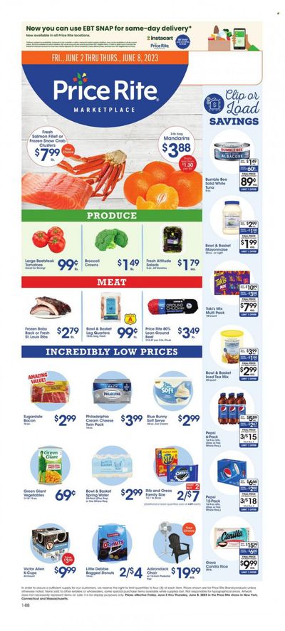 Price Rite (CT, MA, MD, NH, NJ, NY, PA, RI) Weekly Ad Flyer Specials June 2 to June 8, 2023