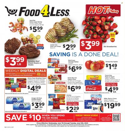 Food 4 Less (IN) Weekly Ad Flyer Specials June 7 to June 13, 2023