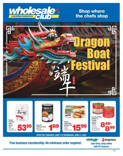 Wholesale Club (ON) Dragon Boat Festival  Flyer June 8 to 21